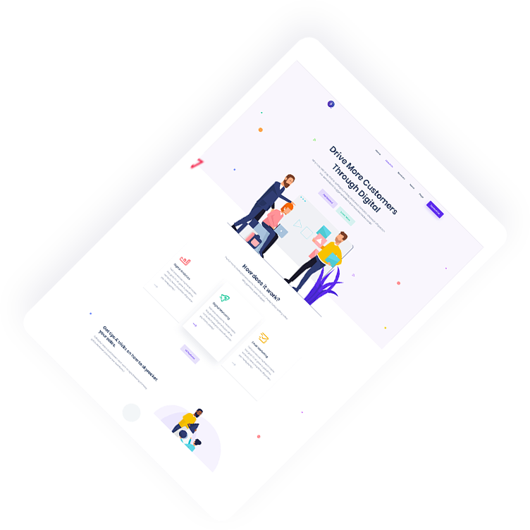 PakFeatures Tech Web Solutions - Tablet Mockup 2