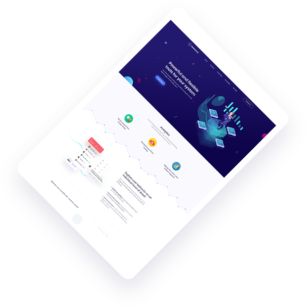PakFeatures Tech Digital Services - Tablet Mockup 1